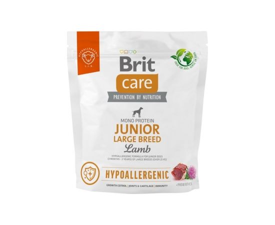 BRIT Care Hypoallergenic Junior Large Breed Lamb - dry dog food - 1 kg