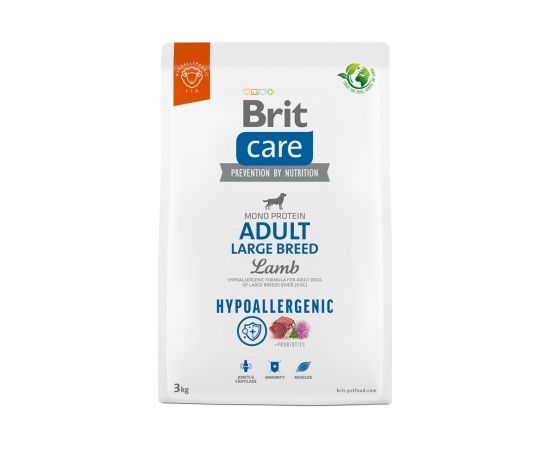 BRIT Care Hypoallergenic Adult Large Breed Lamb - dry dog food - 3 kg