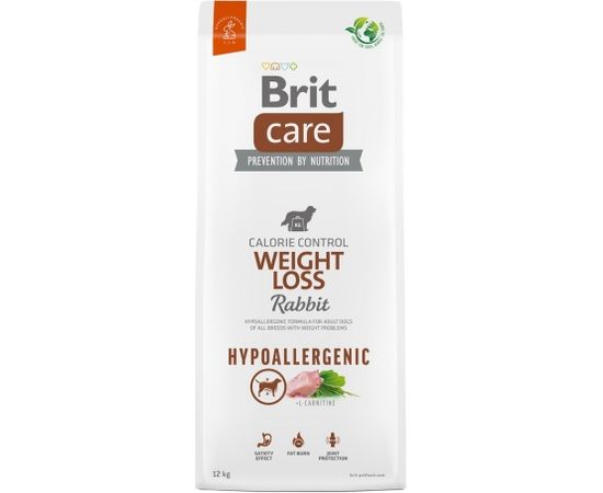 BRIT Care Hypoallergenic Adult Weight Loss Rabbit - dry dog food - 12 kg