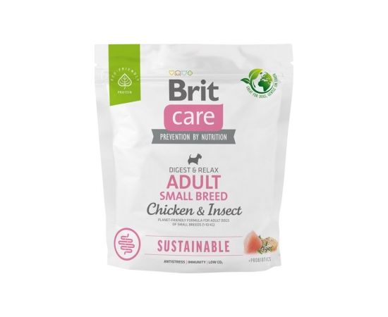 BRIT Care Dog Sustainable Adult Small Breed Chicken & Insect  - dry dog food - 1 kg
