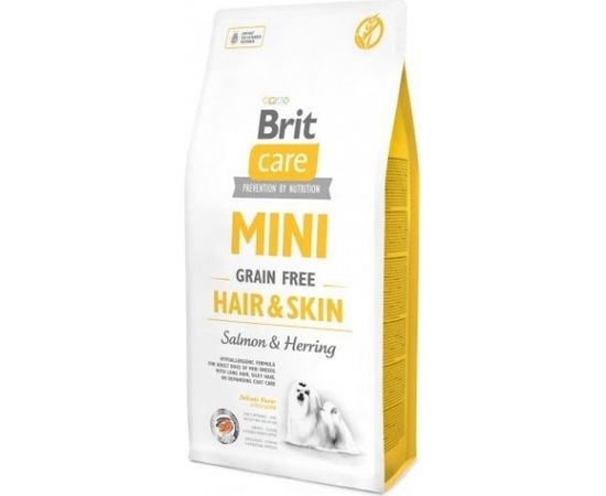 BRIT Care Mini Hair&Skin Salmon&Herring - dry dog food - 7 kg