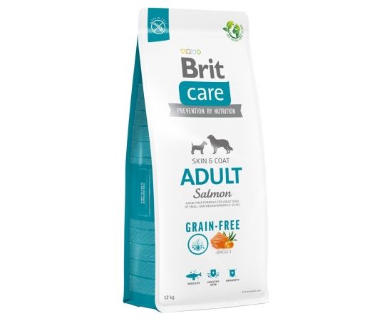 Dry food for adult dogs, small and medium breeds - BRIT Care Grain-free Adult Salmon- 12 kg