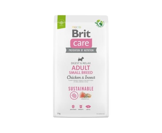 BRIT Care Dog Sustainable Adult Small Breed Chicken & Insect  - dry dog food - 7 kg