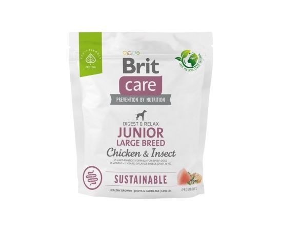 BRIT Care Dog Sustainable Junior Large Breed Chicken & Insect - dry dog food - 1 kg