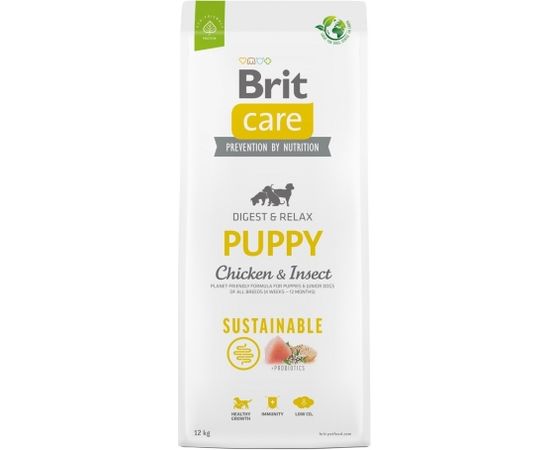 BRIT Care Dog Sustainable Puppy Chicken & Insect  - dry dog food - 12 kg