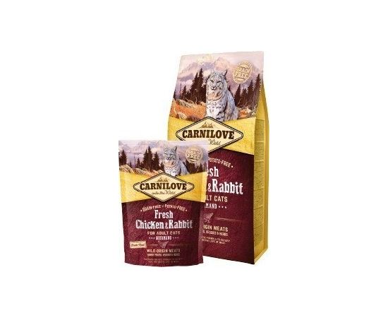 Carnilove Carnilove Cat Fresh Chicken & Rabbit Gourmand - kurczak i królik 400g Сухой корм для кошек