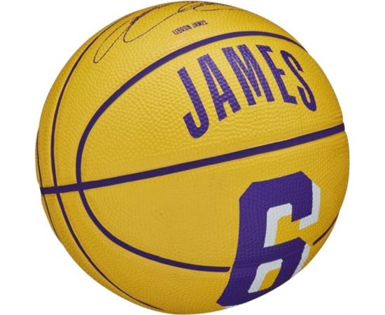 Basketball ball Wilson NBA Player Icon LeBron James Mini Ball WZ4007201XB (3)