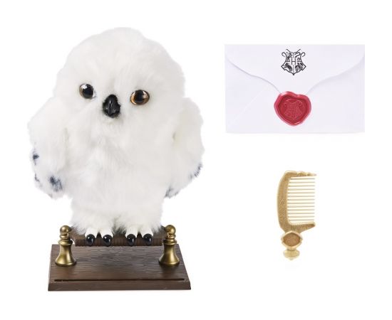 Spin Master Wizarding World Harry Potter, Enchanting Hedwig Interactive Owl with Over 15 Sounds and Movements and Hogwarts Envelope, Kids Toys for Ages 5 and up