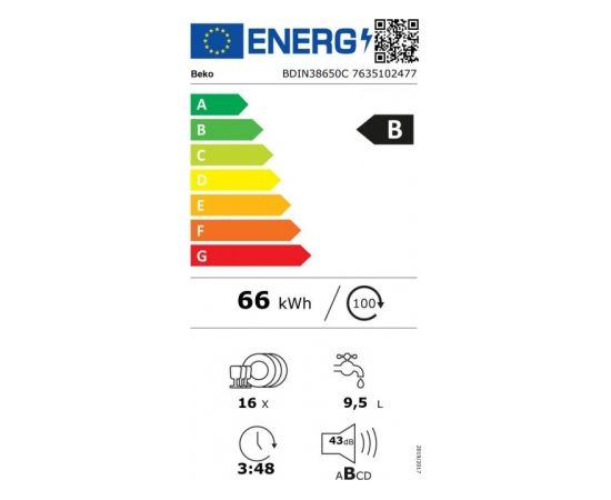 BEKO BDIN38650C 60cm