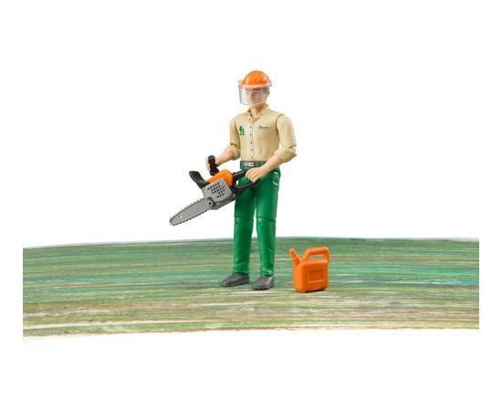 BRUDER Forestry worker with accessories, 60030