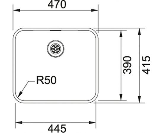 Franke Epos EOX 110-45 Nerūsējoša tērauda