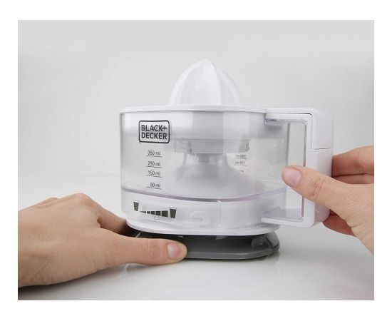 Black & Decker BXCJ25E Centrifugal juicer 25 W Grey, Transparent, White