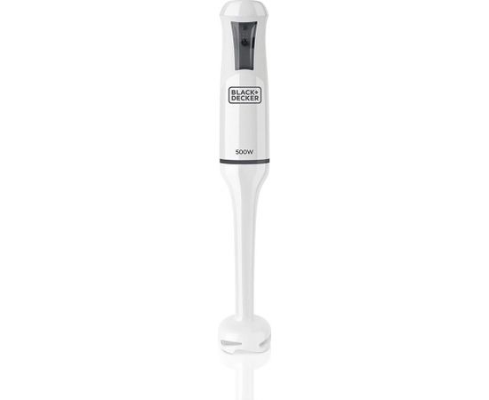 Hand blender Black+Decker BXHB500E, 500 W, white