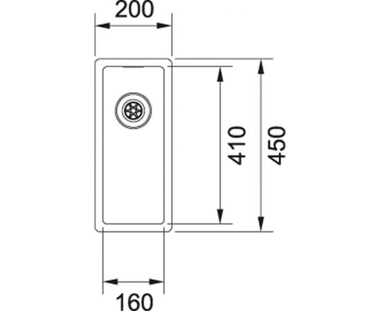 Franke Box Plug BXX 110-16 Nerūsējoša tērauda