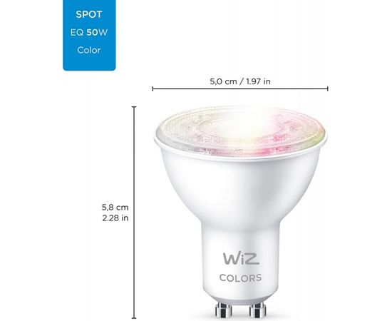 WiZ Colors LED spot PAR16 GU10, LED lamp (replaces 40 watts)