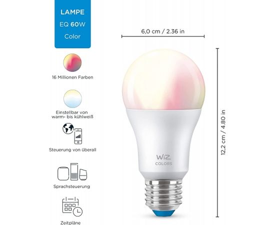 WiZ Colors LED bulb A60 E27 (replaces 60 watts)
