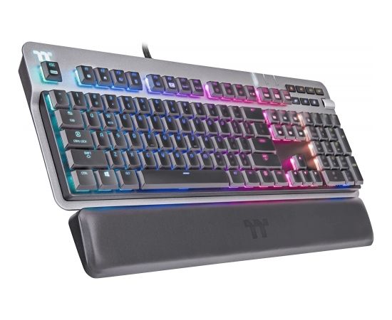 DE layout - Thermaltake Argent K6 RGB, gaming keyboard (titanium, Cherry MX Low Profile RGB Speed)