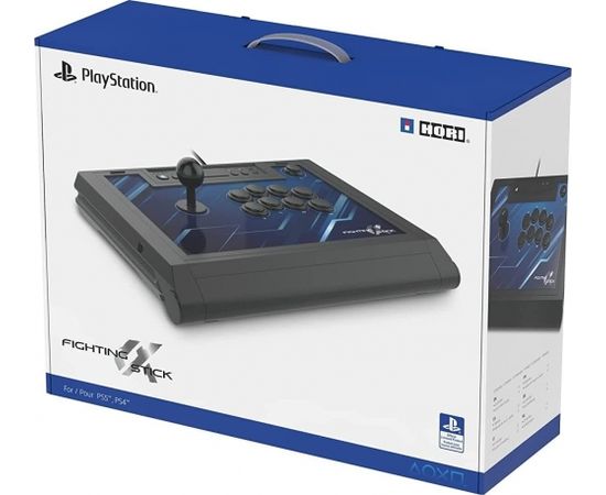 HORI Fighting Stick ? (Alpha), joystick (black/blue, PlayStation 5, Playstation 4, PC)