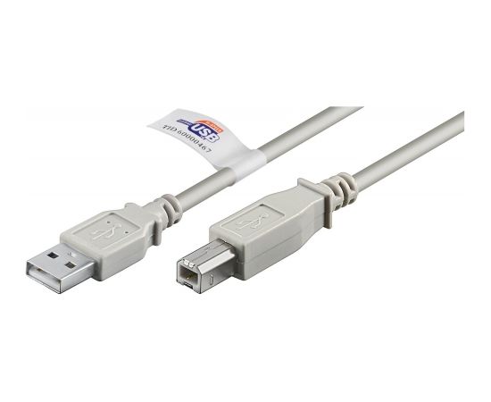 goobay USB 2.0 St.A-St.B gray 5m
