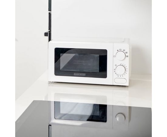 Black+Decker BXMY700E Microwave oven 20 L, 700 W, white