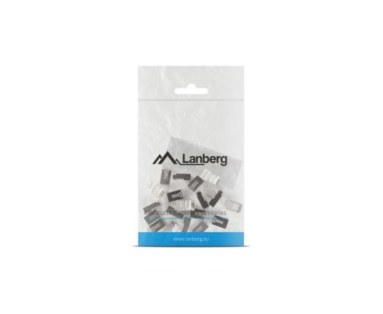 Lanberg PLS-6020 wire connector RJ-45 Stainless steel, Transparent