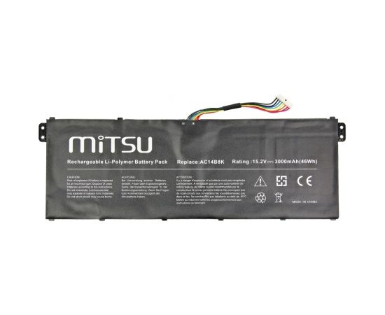 MITSU BATTERY BC/AC-E3 (ACER 2200 MAH 33 WH) Portatīvo datoru baterijas