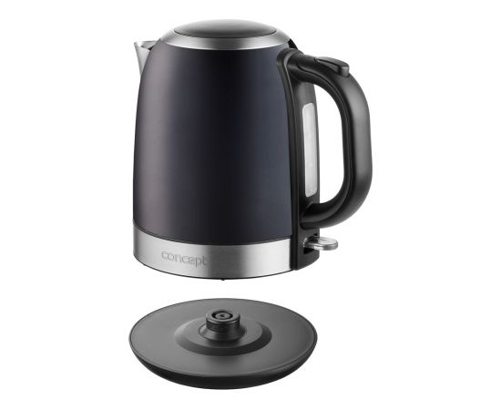 Concept RK3252 electric kettle 1.2 L 2200 W Grey, Stainless steel