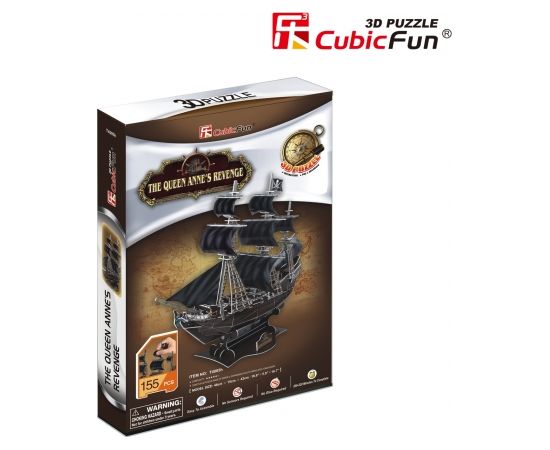 Cubic Fun CUBICFUN 3D puzle Pirātu kuģis Karalienes Annas atriebība