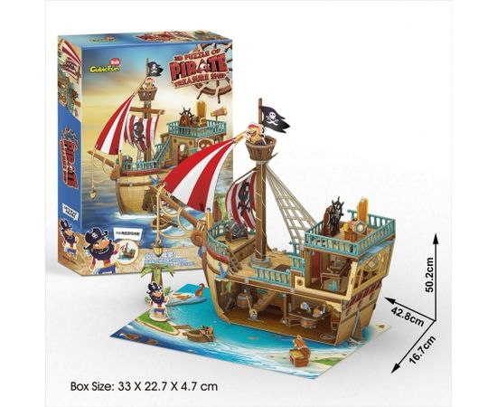Cubic Fun CUBICFUN 3D-пазл Пиратский корабль