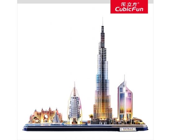 Cubic Fun CUBICFUN City Line 3D-пазл c LED-подсветкой Дубай