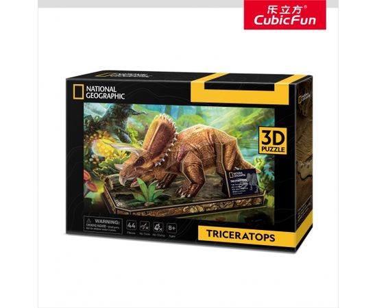 CUBIC FUN National Geographic 3D Puzle Triceratopss