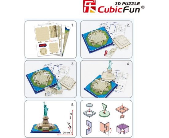 Cubic Fun CUBICFUN 3D puzle Brīvības statuja
