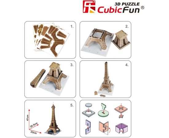 Cubic Fun CUBICFUN 3D puzle Eifeļa tornis