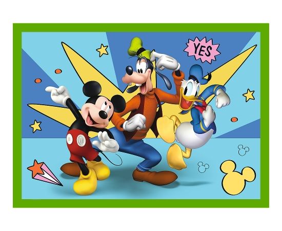 Hasbro TREFL MICKEY MOUSE Pužļu komplekts 4in1, 12+15+20+24 gab.