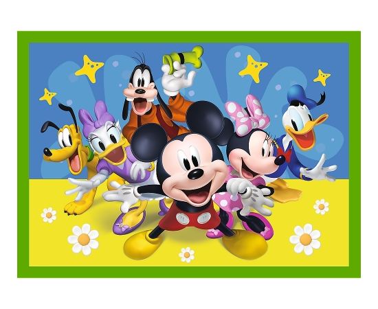 Hasbro TREFL MICKEY MOUSE Pužļu komplekts 4in1, 12+15+20+24 gab.