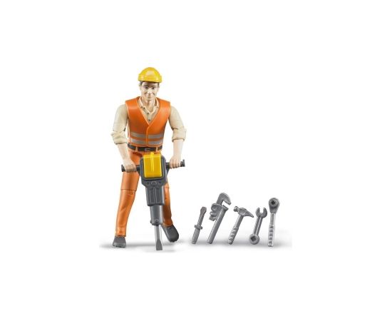 BRUDER Construction worker with accessories 12 pieces, 60020