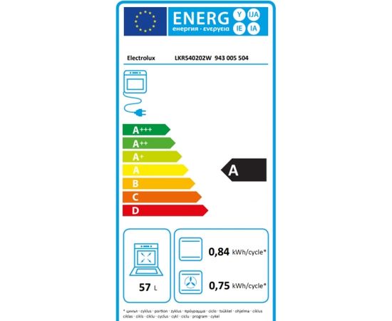 Electrolux LKR540202W Elektriskā Plīts 50cm