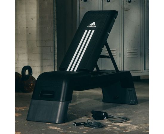 Adjustable step with the function of the bench adidas ADP-15070BK Скамейки для упражнений