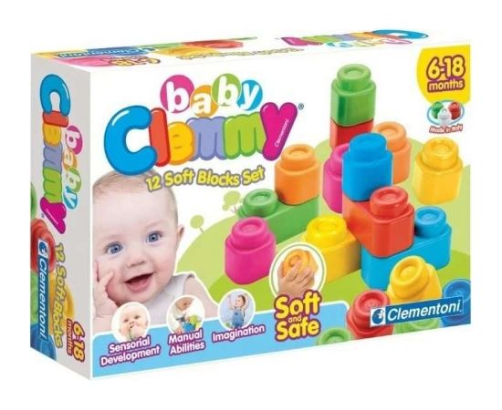 Clementoni Clemmy Baby Art.14706 мягкие кубики 12 шт, 6 месяцев +