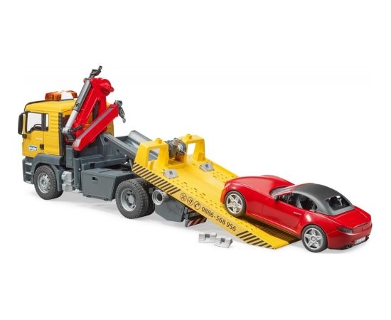 BRUDER tow truck MAN TGS with Roadster auto, 3750