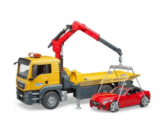 BRUDER tow truck MAN TGS with Roadster auto, 3750