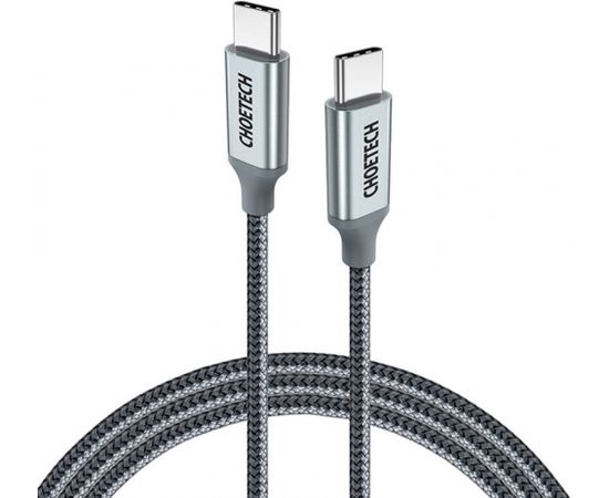 Cable USB-C do USB-C Choetech, PD100W 1.8m (grey)