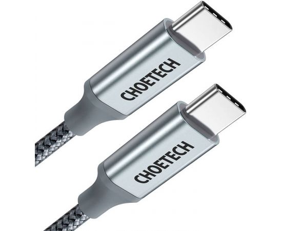 Cable USB-C do USB-C Choetech, PD100W 1.8m (grey)