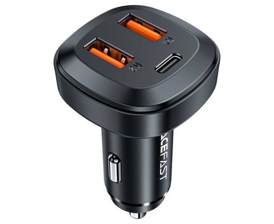 Car Charger Acefast B9, 66W, 2x USB + USB-C (black)