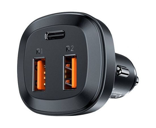 Car Charger Acefast B9, 66W, 2x USB + USB-C (black)