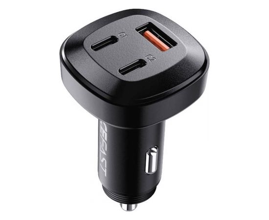 Car Charger Acefast B3, 66W, 2x USB-C + USB (black)