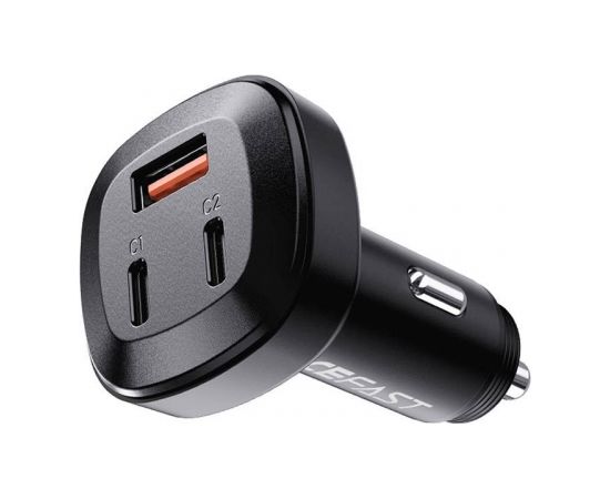 Car Charger Acefast B3, 66W, 2x USB-C + USB (black)