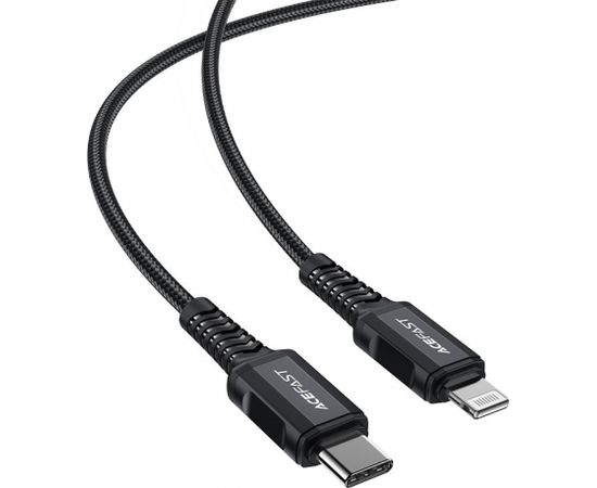 Acefast cable MFI USB Type C - Lightning 1,8m, 30W, 3A black (C4-01 C Black)