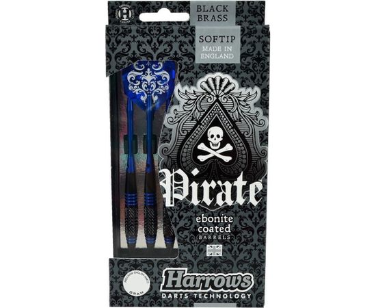 Дротики Softip HARROWS PIRATE 3x18gK синий