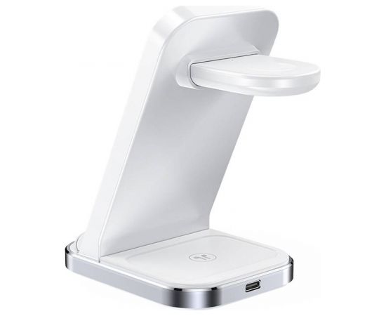 3in1 Qi inductive charger with stand Acefast E15 15W (white)